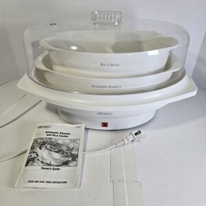 Rival Automatic Steamer - Model 4450 - With Instruction Manual Tested *EUC